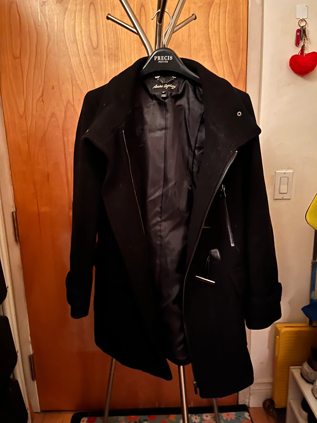 Sandra Augelazzi - Black Wool Blend Coat - photo 2