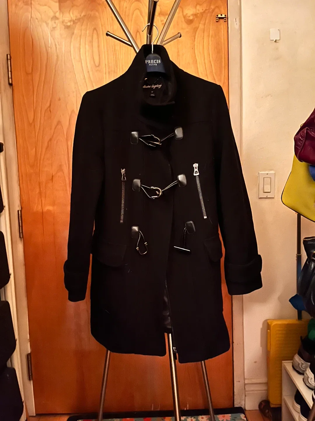 Sandra Augelazzi - Black Wool Blend Coat