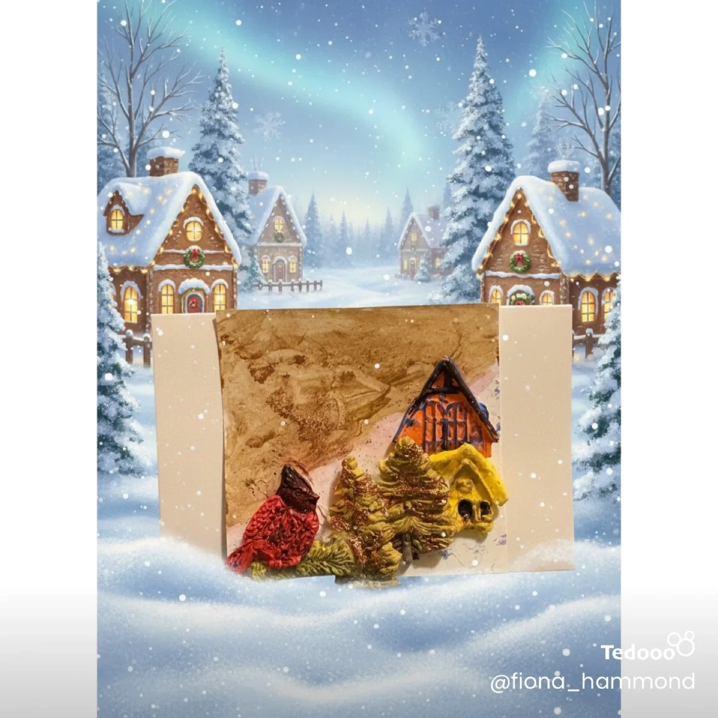 One of a kind 3D Christmas card image indicator(2)