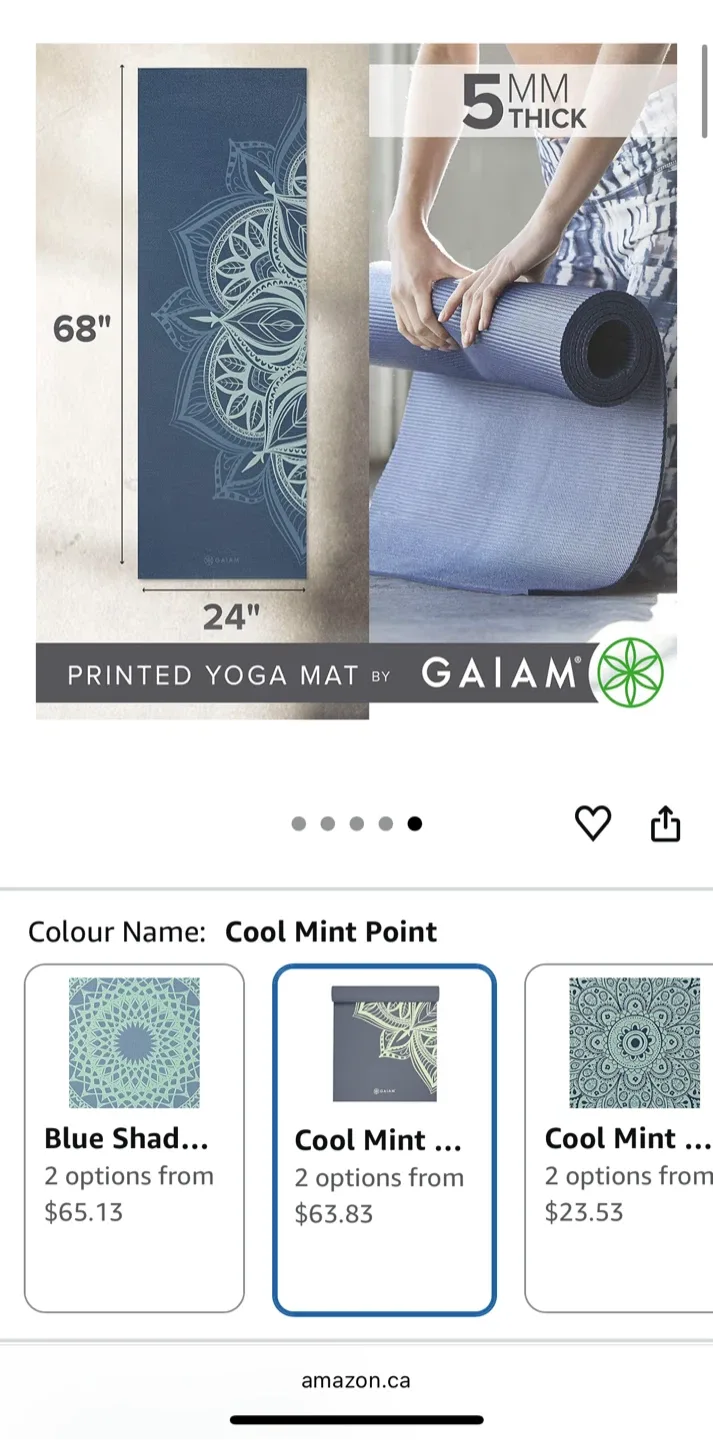 Gaiam Yoga Mat, Block, & Foam Rollers image indicator(6)