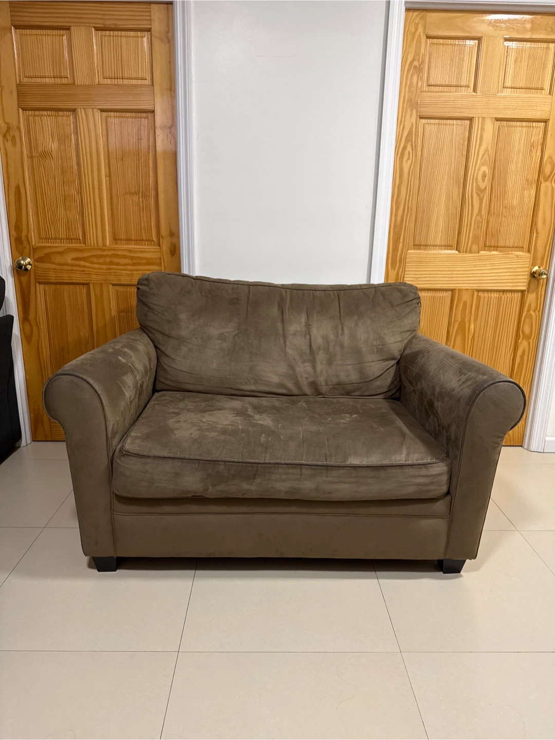 Oversized Armchair - Brown - photo 2