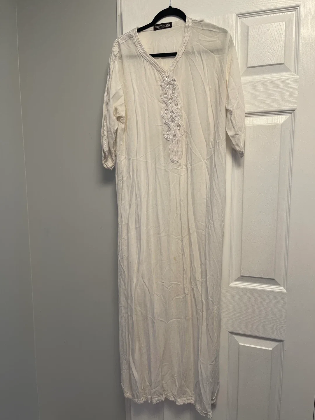 Cream-coloured Moroccan Style Dress