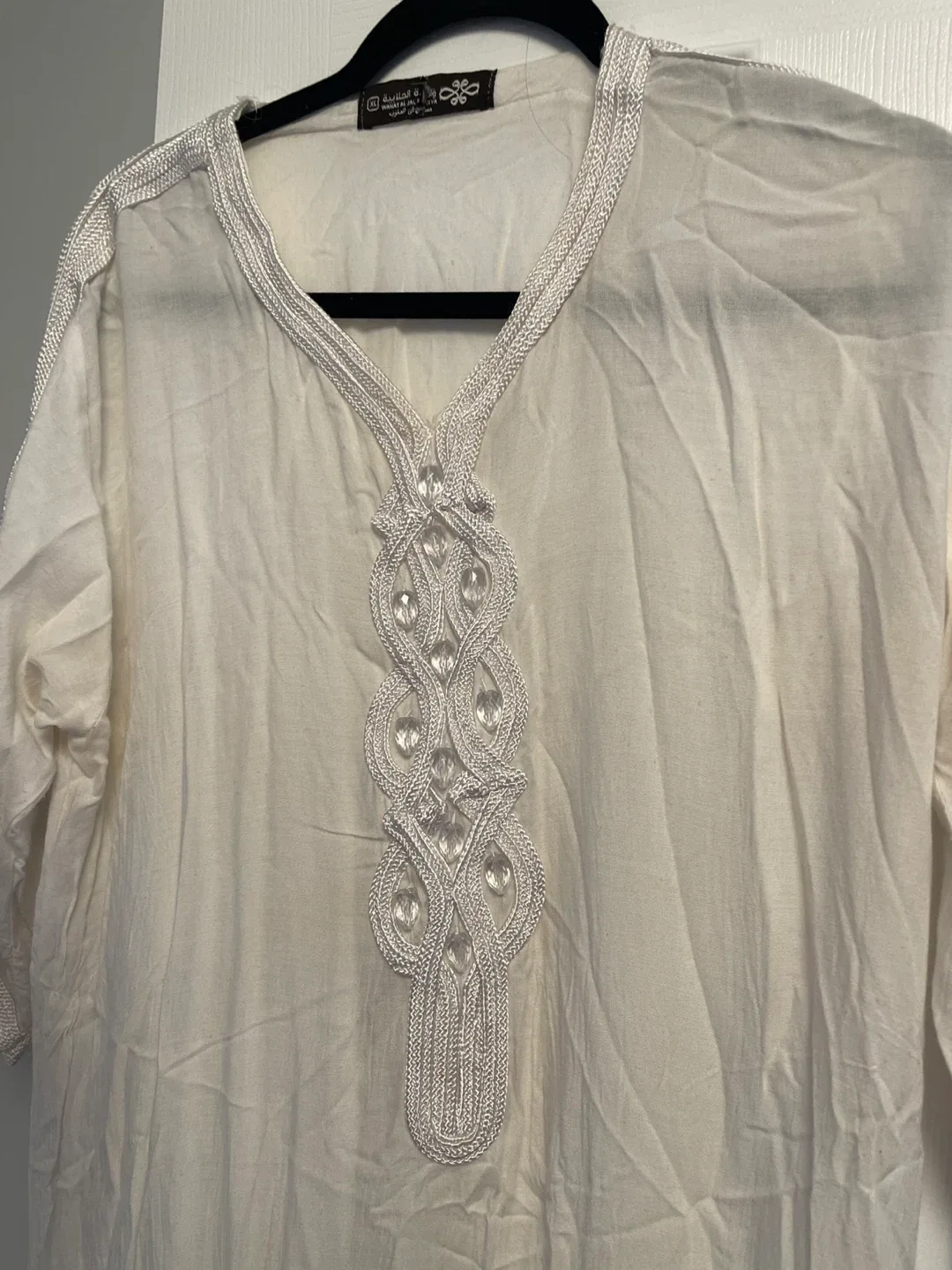 Cream-coloured Moroccan Style Dress image indicator(2)