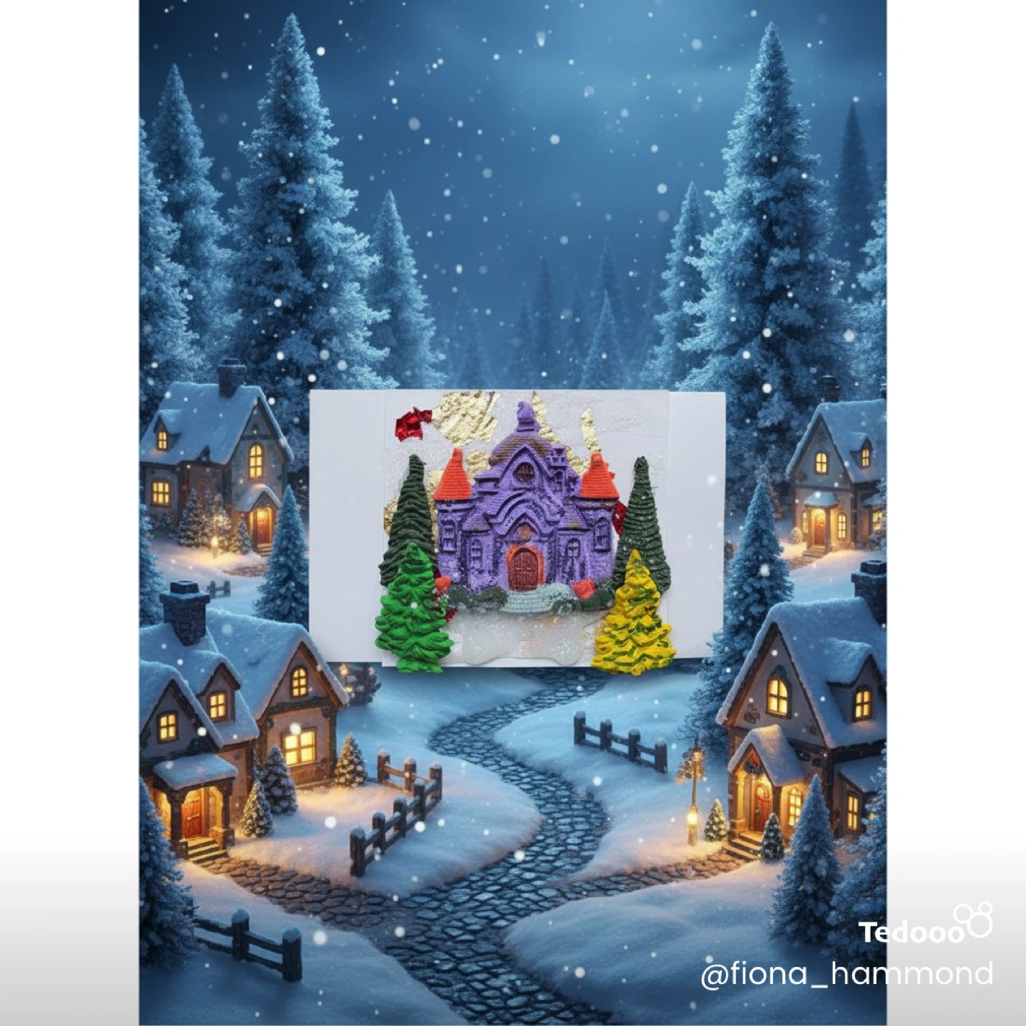 One of a kind 3D greeting card