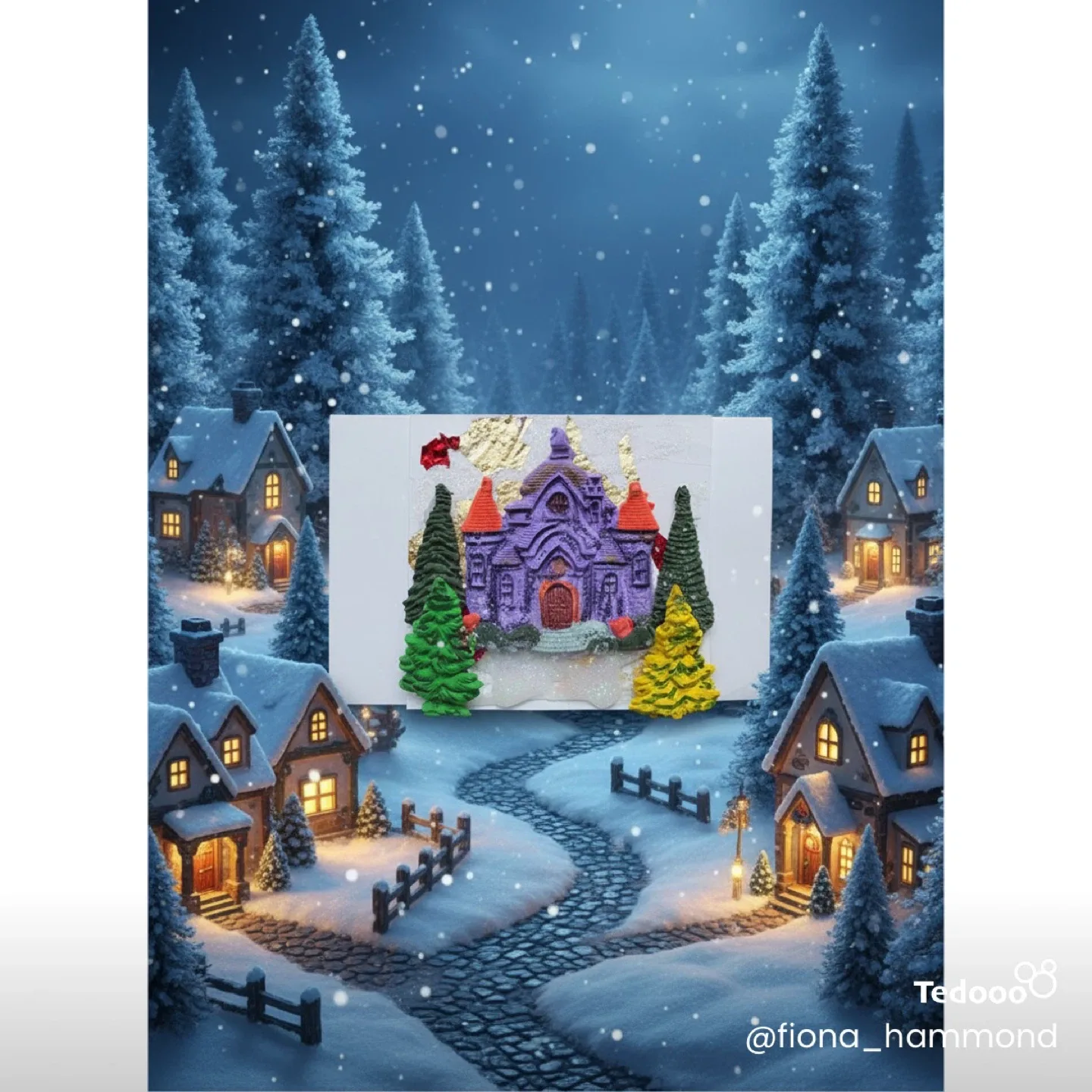 One of a kind 3D greeting card