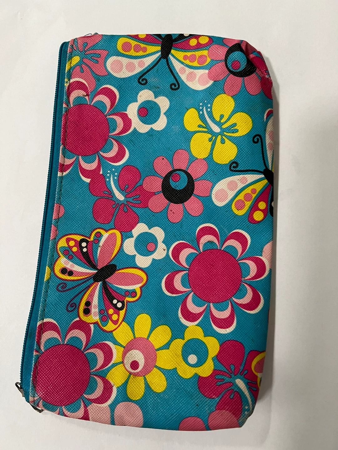 Floral Butterfly Makeup Bag