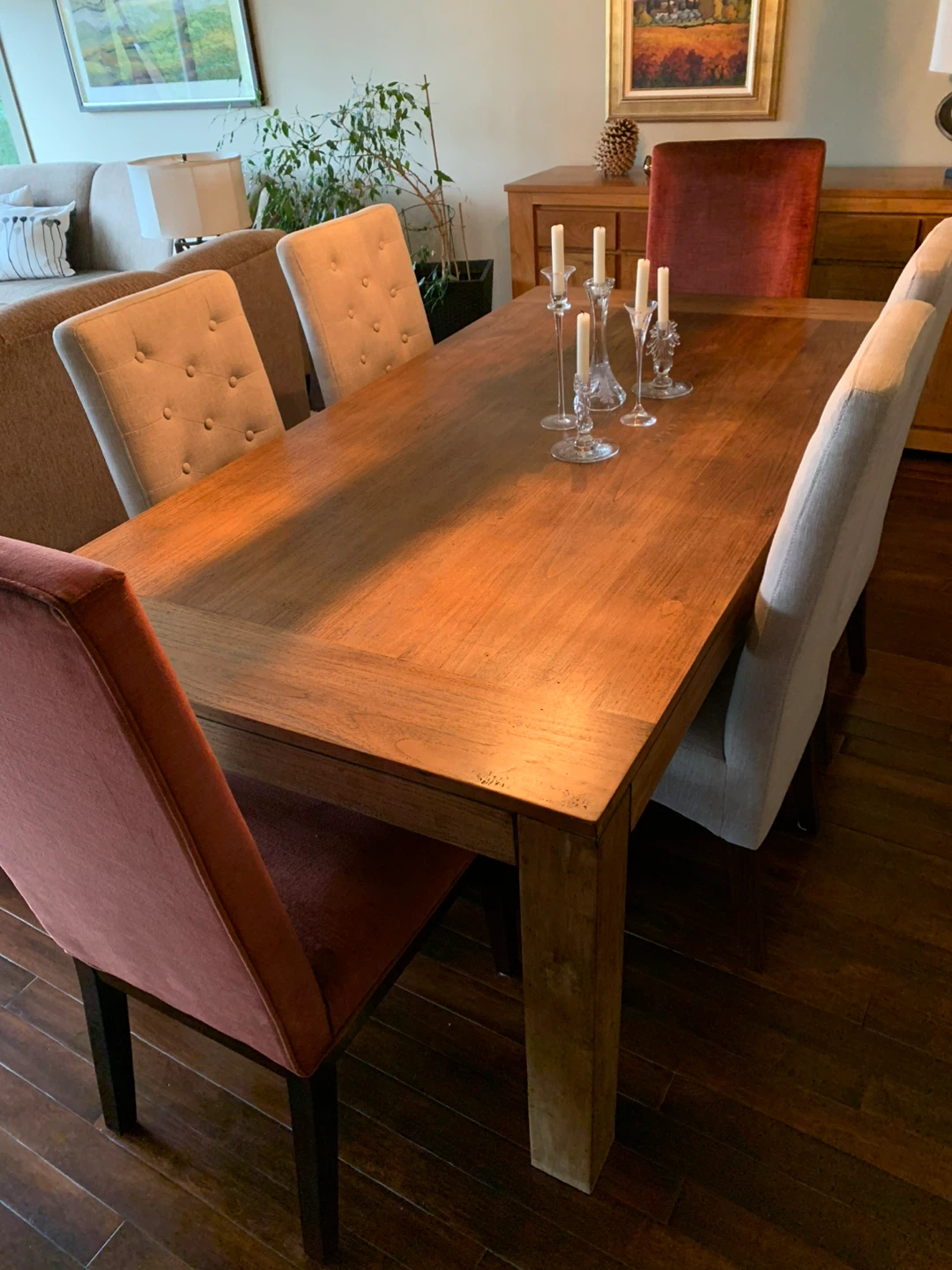 Wooden Dining Table & Sideboard