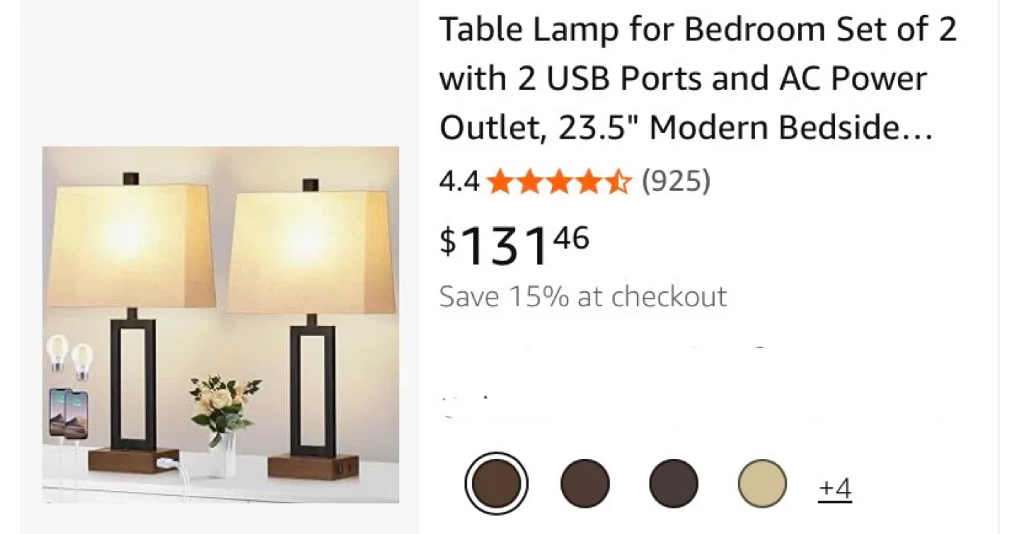 New Table Lamps with Charging Ports image indicator(5)