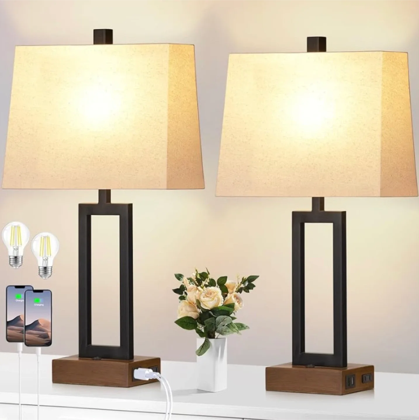 New Table Lamps with Charging Ports