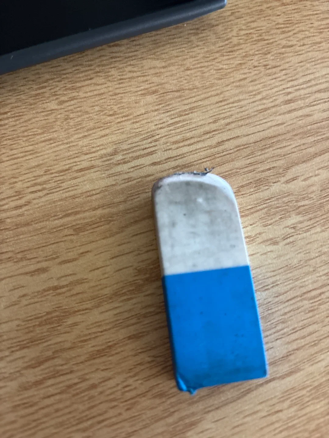 Used Blue & White Eraser