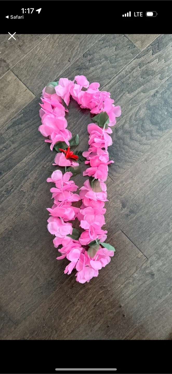 Pink Flower Lei