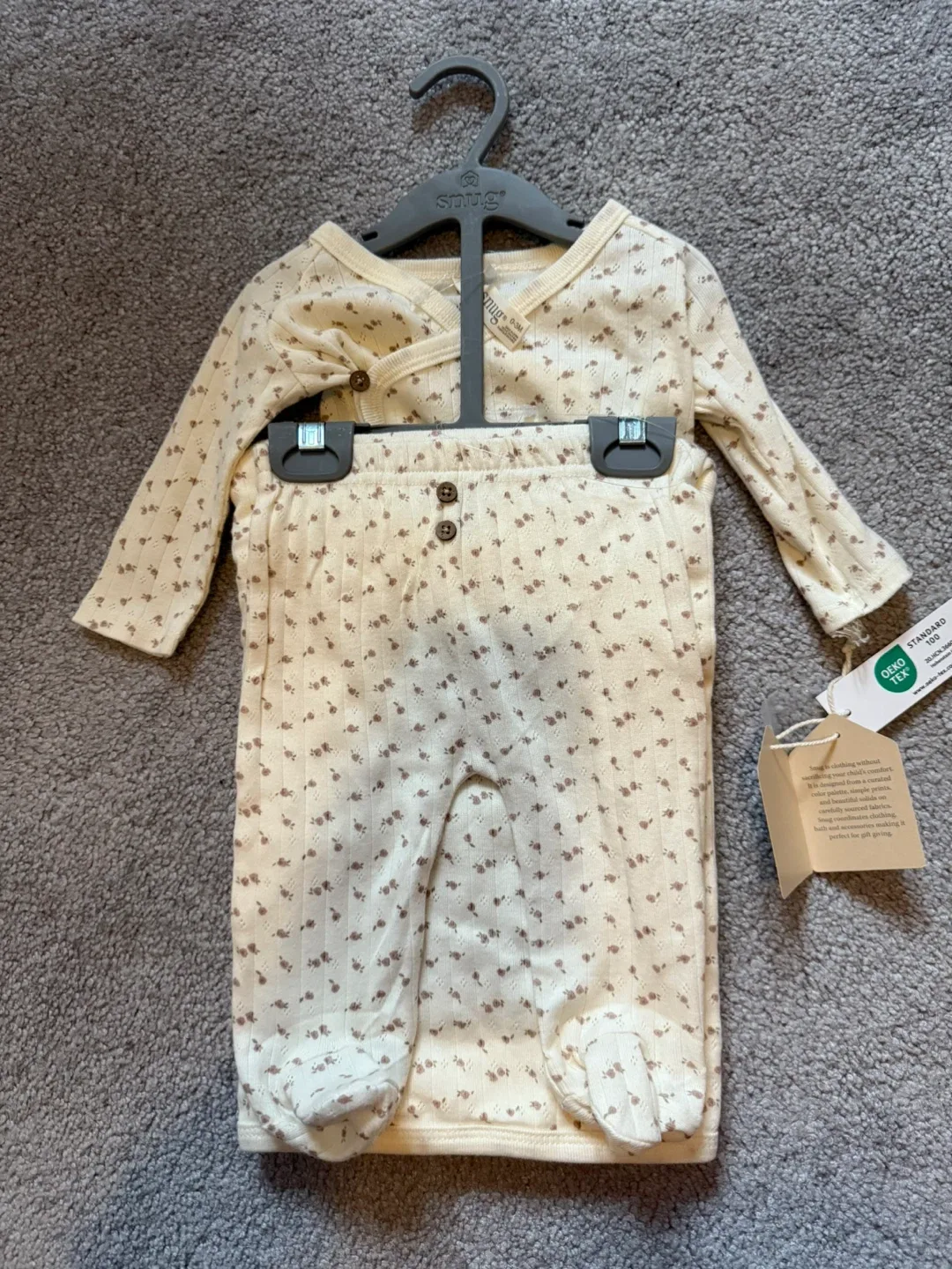 Snug Baby Outfit Set, 0-3 Months, New