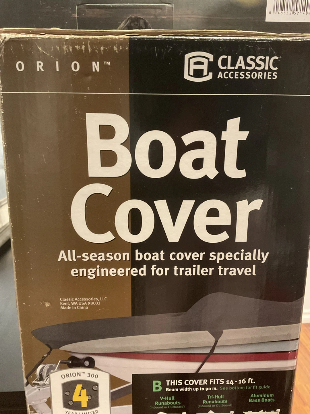Classic Accessories Orion Boat Cover (14-16 ft)