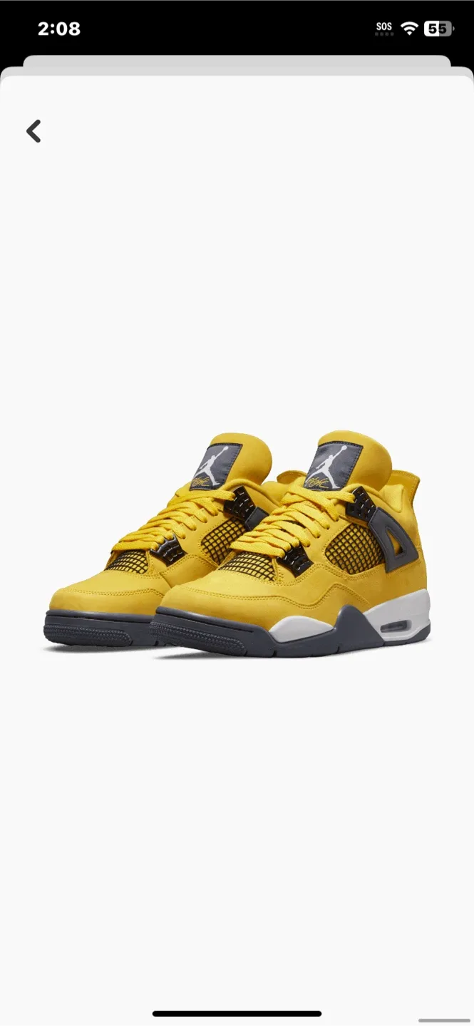 Jordan 4 Retro Tour Yellow