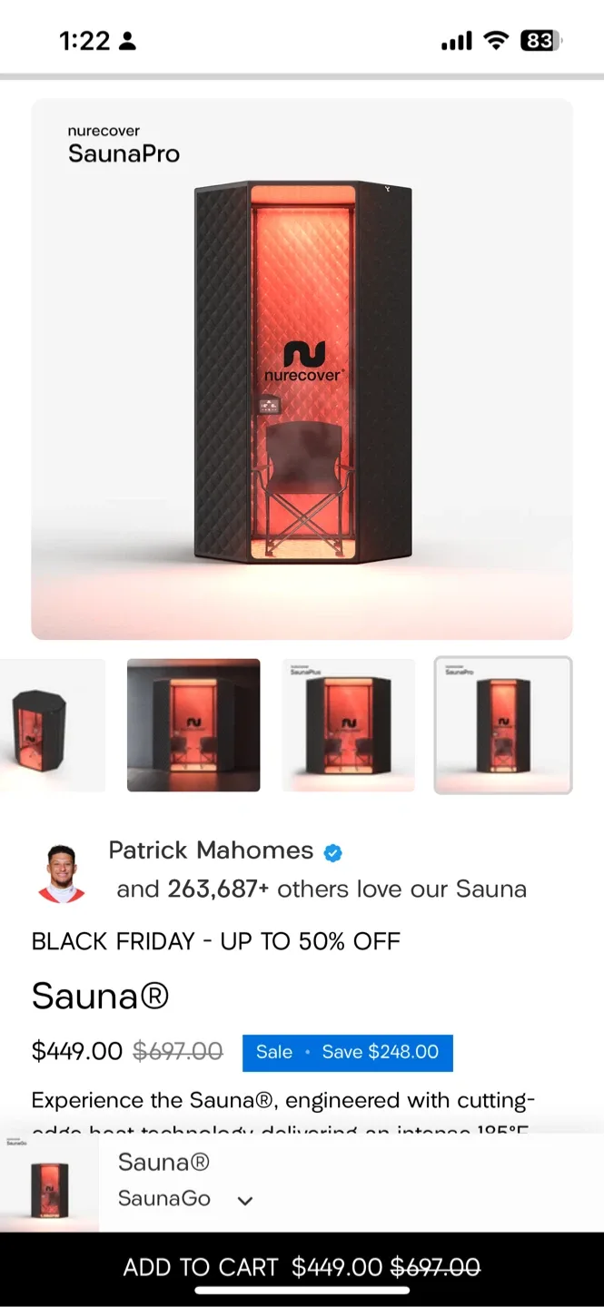 Nurecover SaunaPro - Like New!