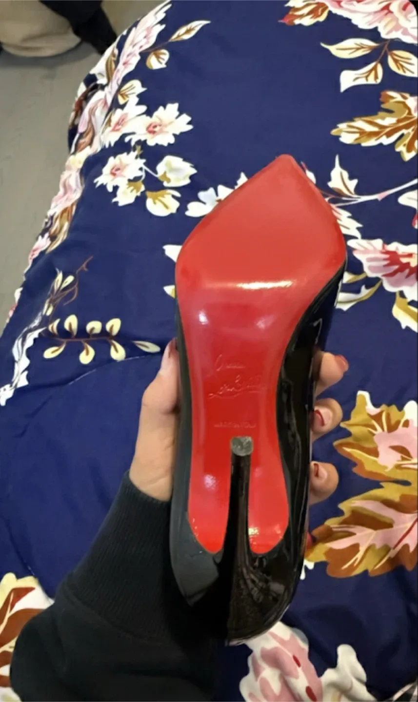 Christian Louboutin Black Patent Leather Heels image indicator(2)