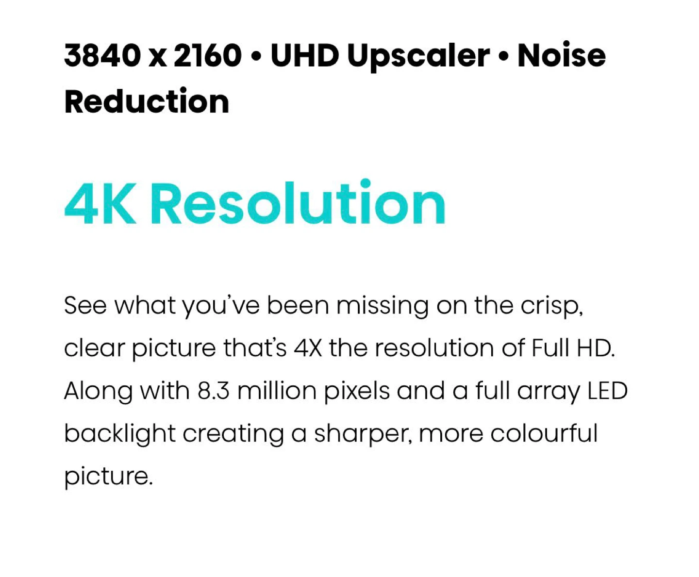 4K Resolution TV with Dolby Vision HDR - photo 5