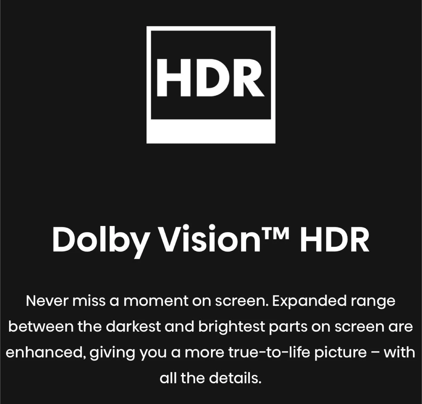 4K Resolution TV with Dolby Vision HDR image indicator(4)