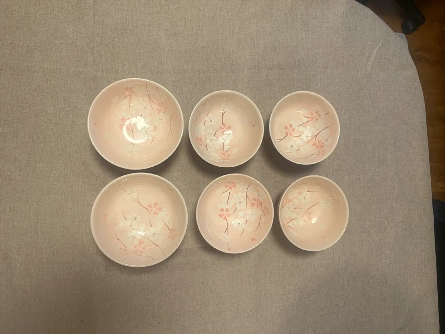 Cherry blossom Pattern Bowls (Set of 6) image indicator(3)