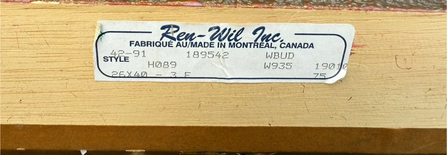 Ren Will _ Vintage Framed Art Print Montreal (Large 26x40) image indicator(3)