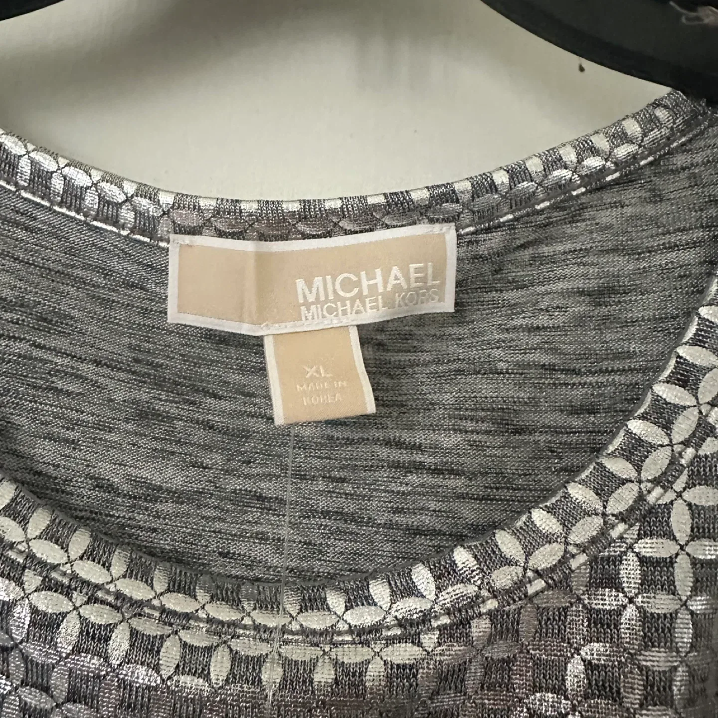 Michael Kors Silver Cold Shoulder Top - XL image indicator(5)
