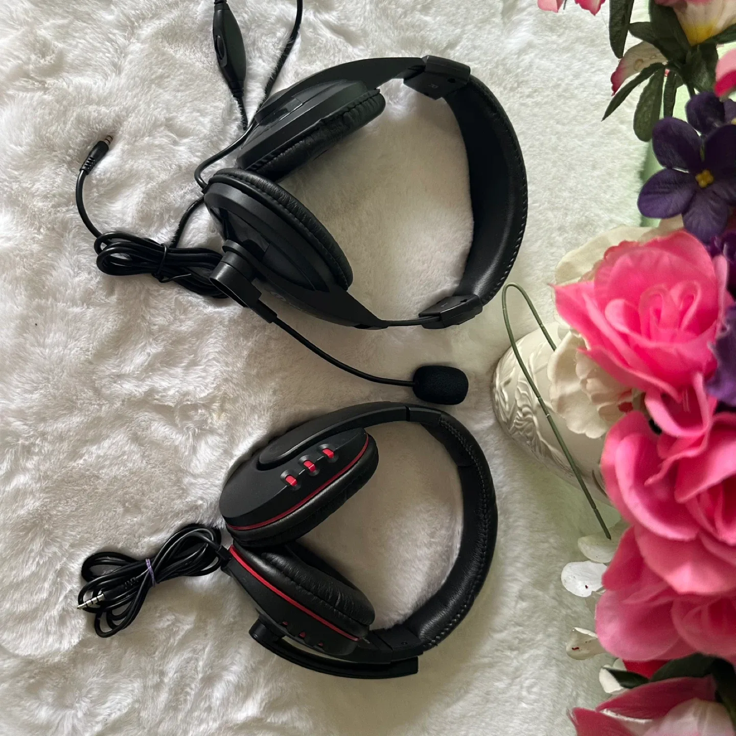 Two Black Headphones