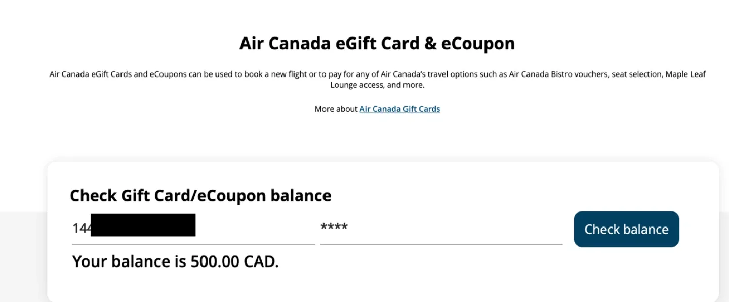 Air Canada eGift card image indicator(2)