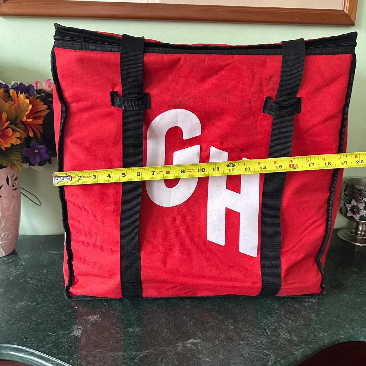 Red Grubhub Insulated Food Delivery Bag image indicator(3)