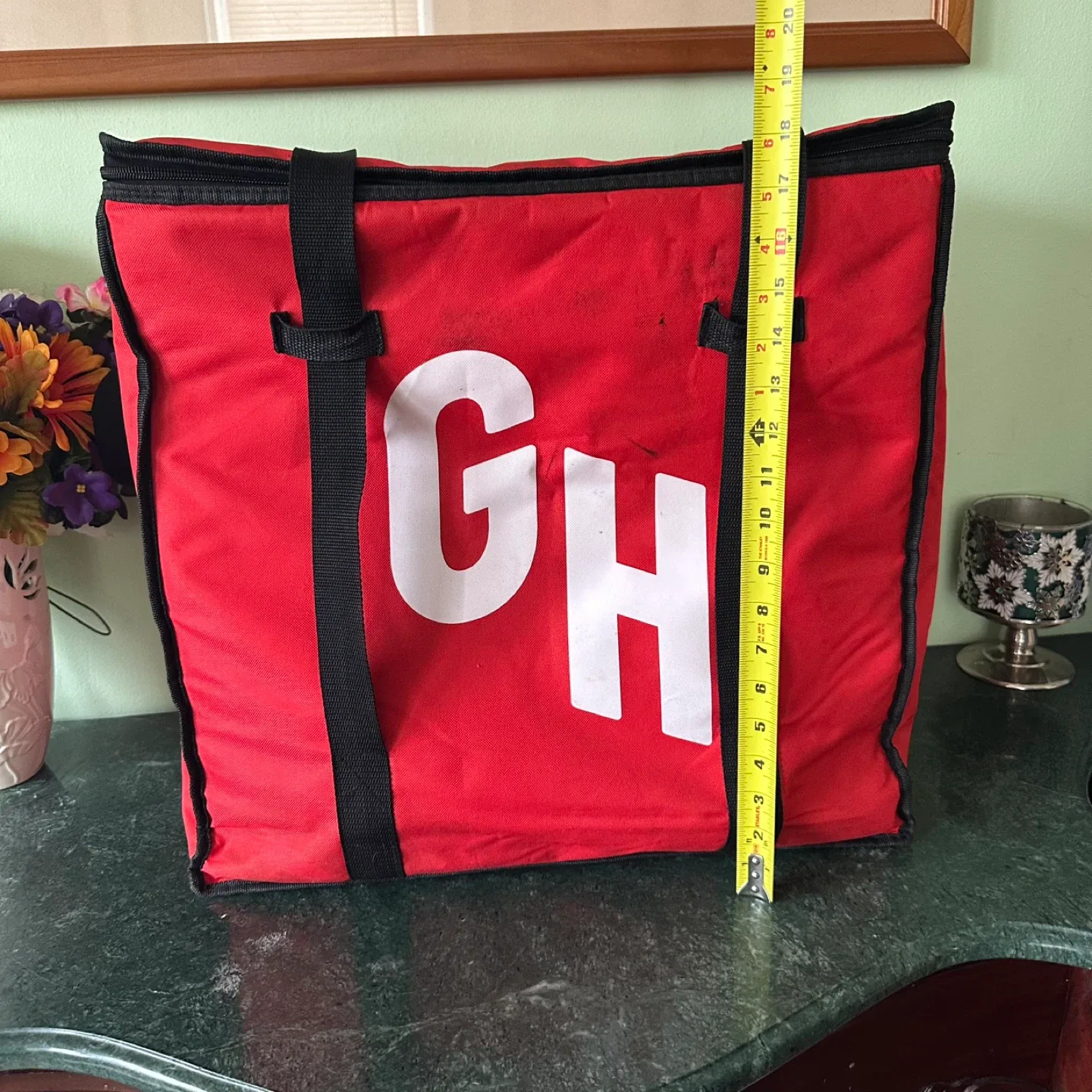 Red Grubhub Insulated Food Delivery Bag image indicator(2)