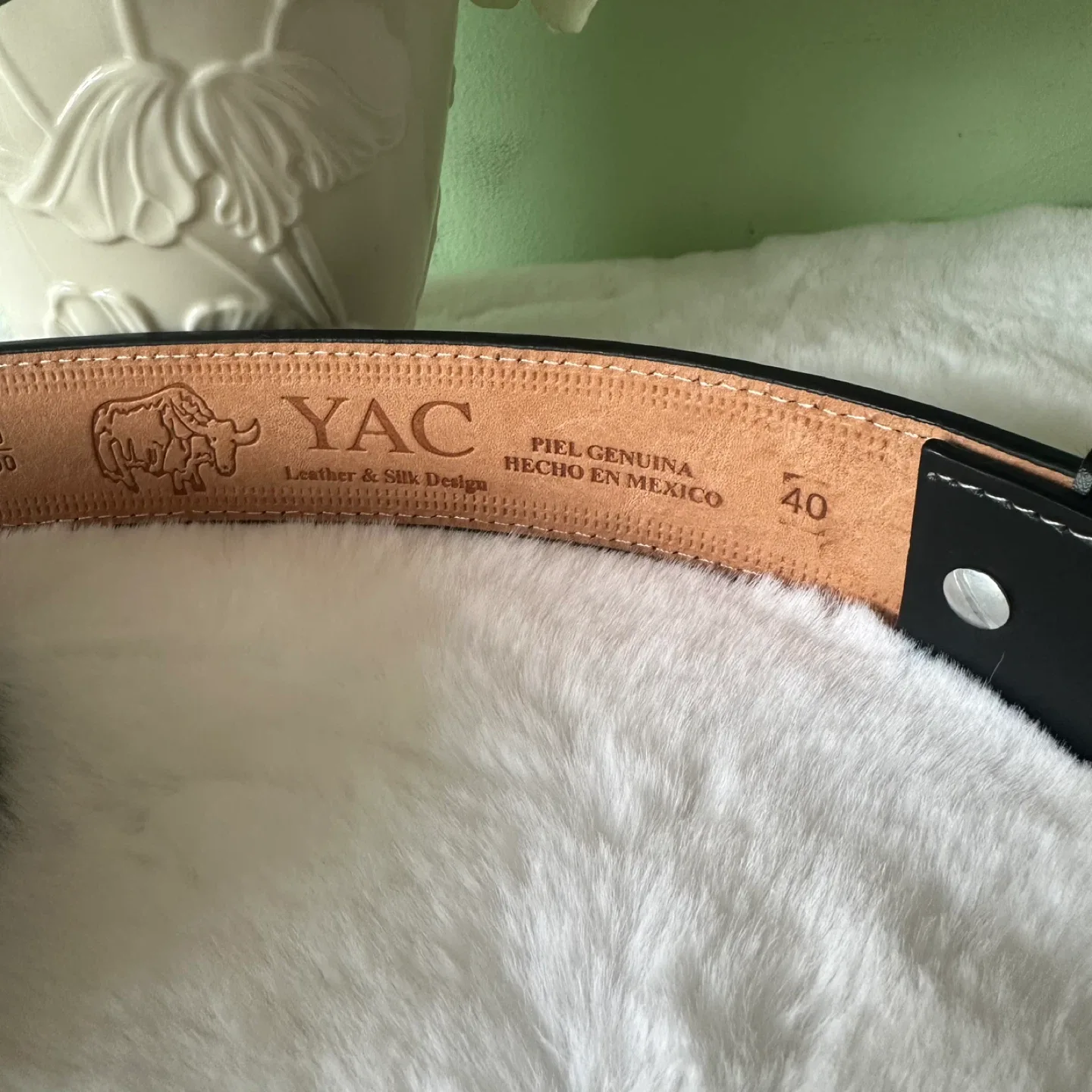YAC Leather Belt - Size 40 image indicator(3)