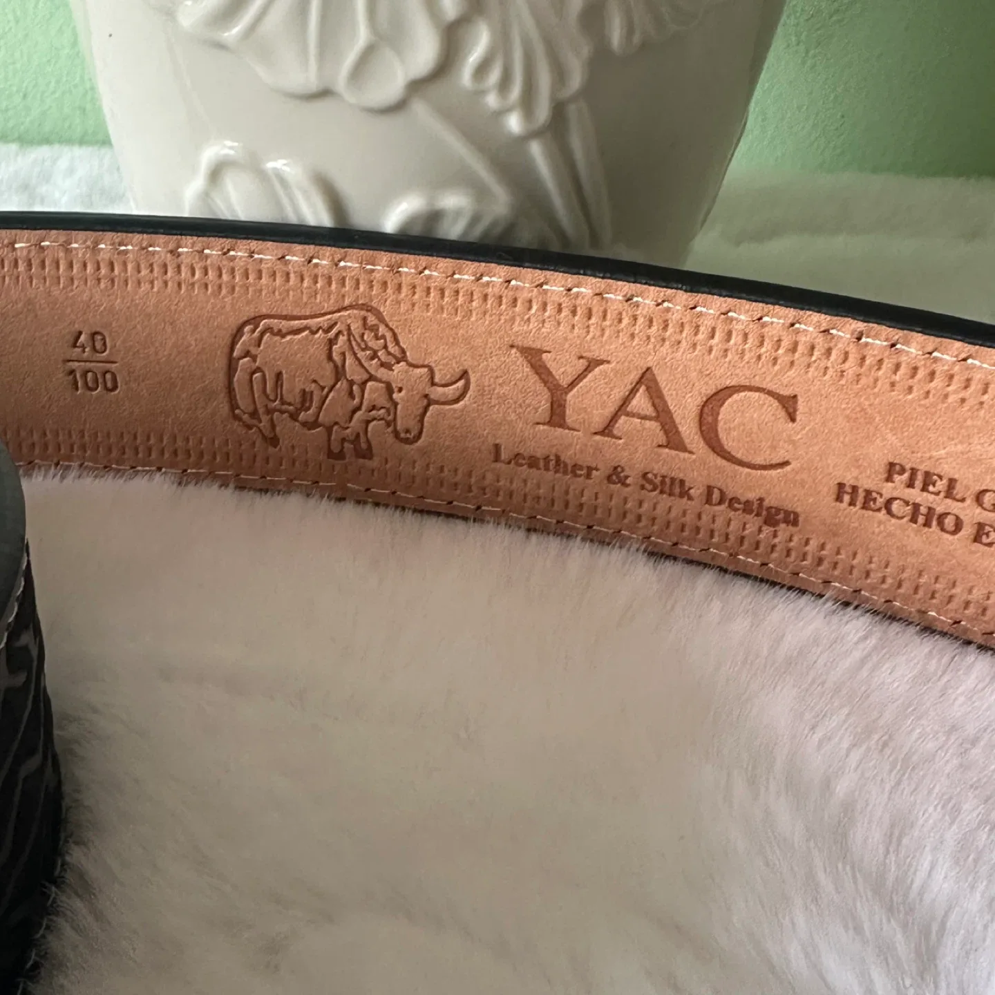 YAC Leather Belt - Size 40 image indicator(2)
