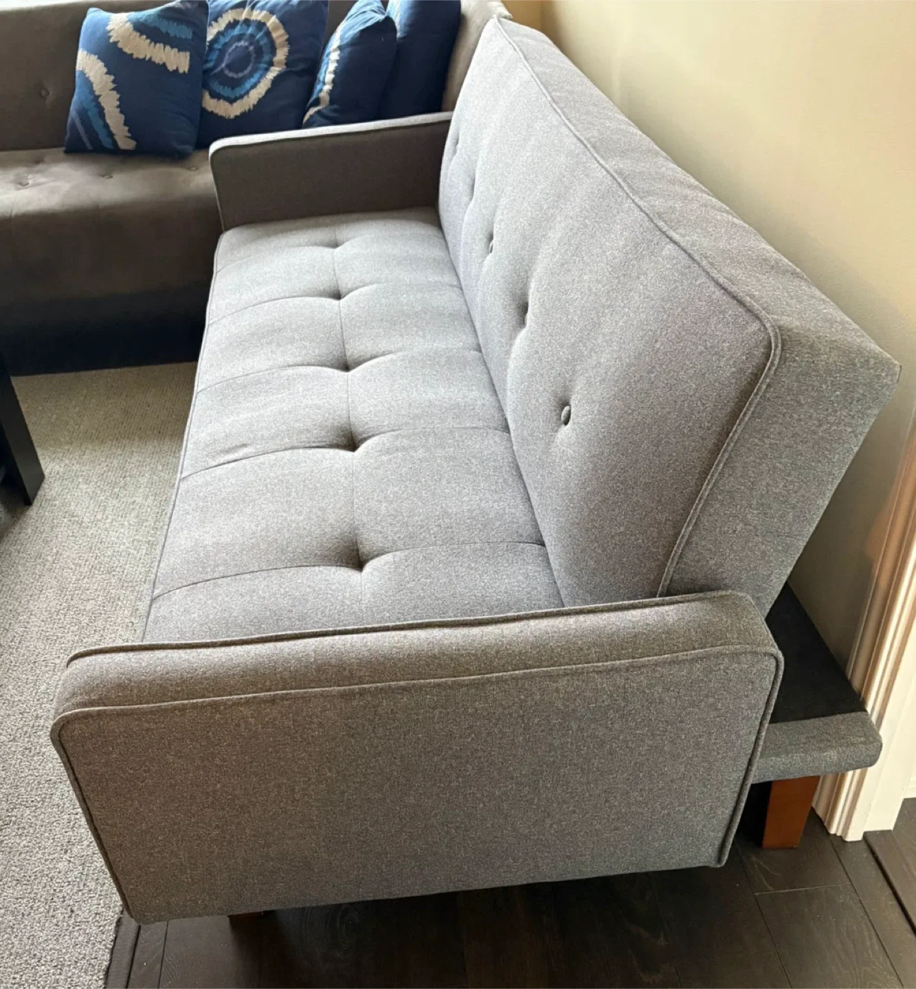Grey Futon Sofa Bed