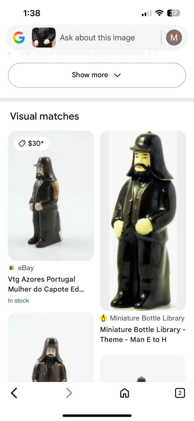 Vintage Mulher de Capote Liqueur Bottles (empty) image indicator(5)