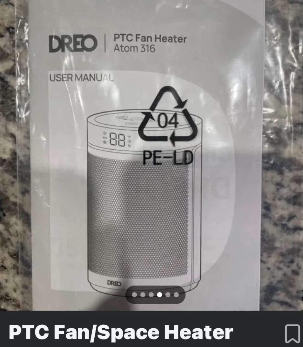 Dreo Atom 316 Space Heater - Like New! image indicator(5)