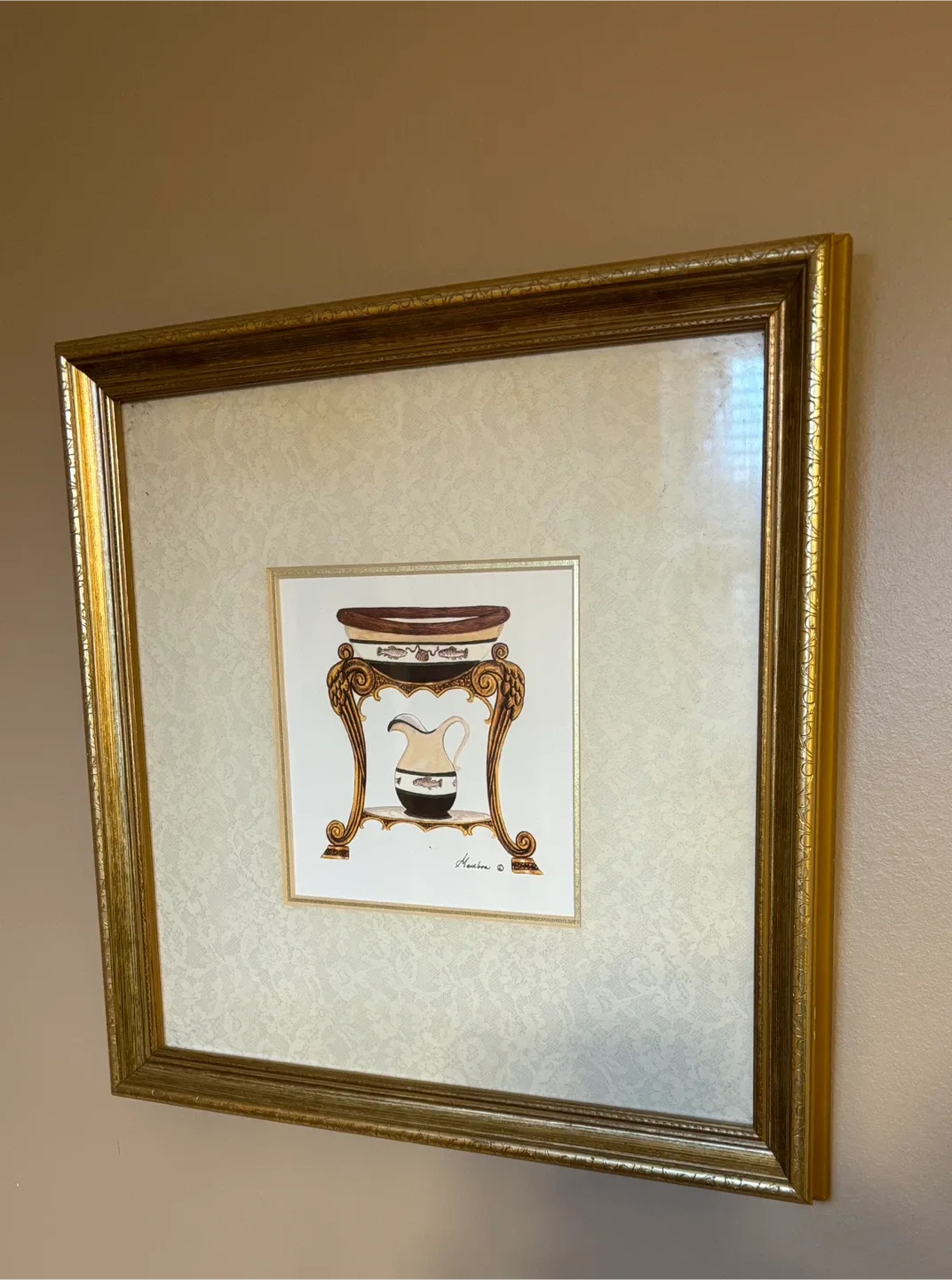 Beautiful Golden Framed Art Print by Artistic Inc (14” x 14”) image indicator(2)