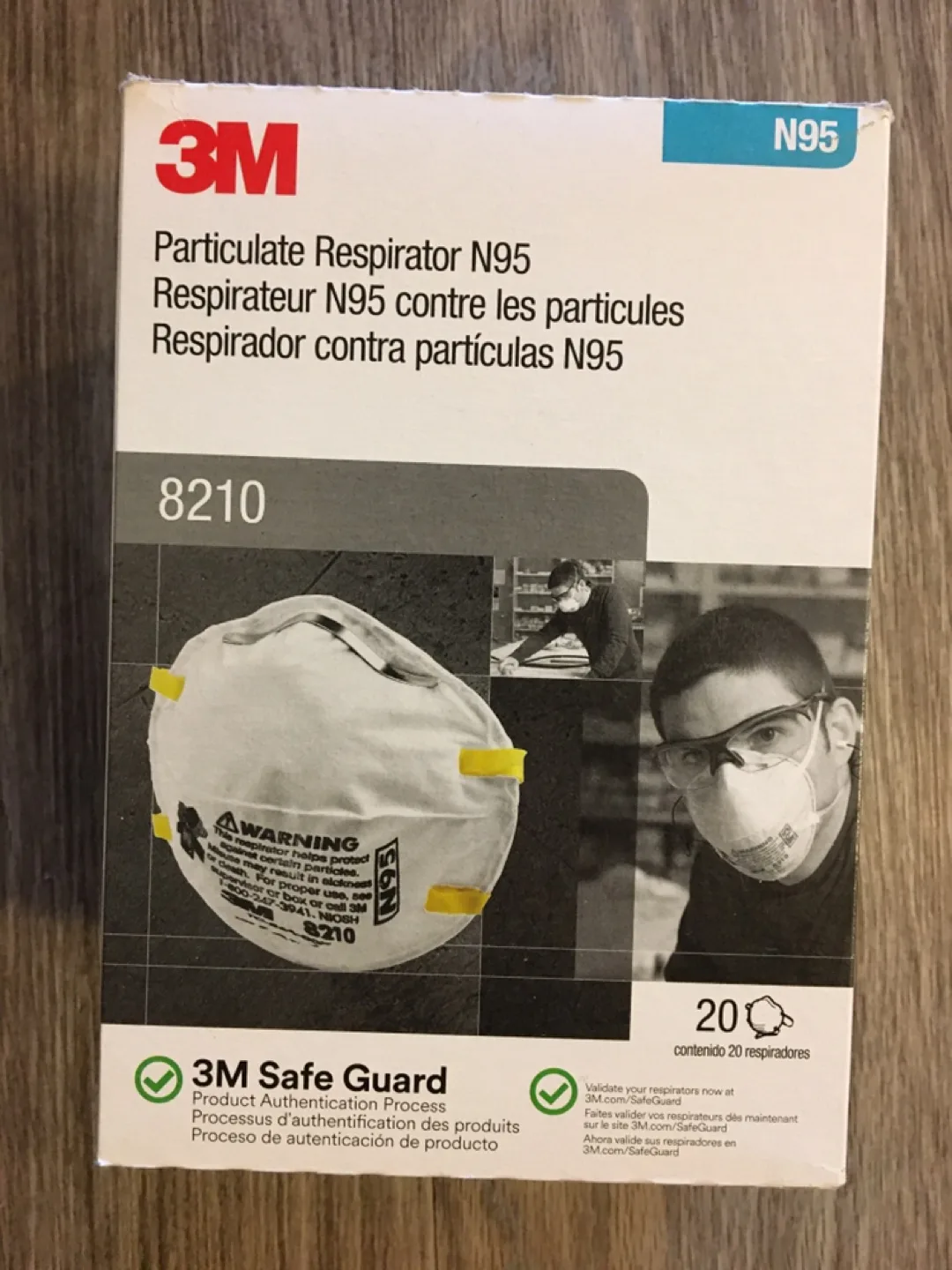 Box of 3M 8210 N95 Particulate Respirator - New in Box