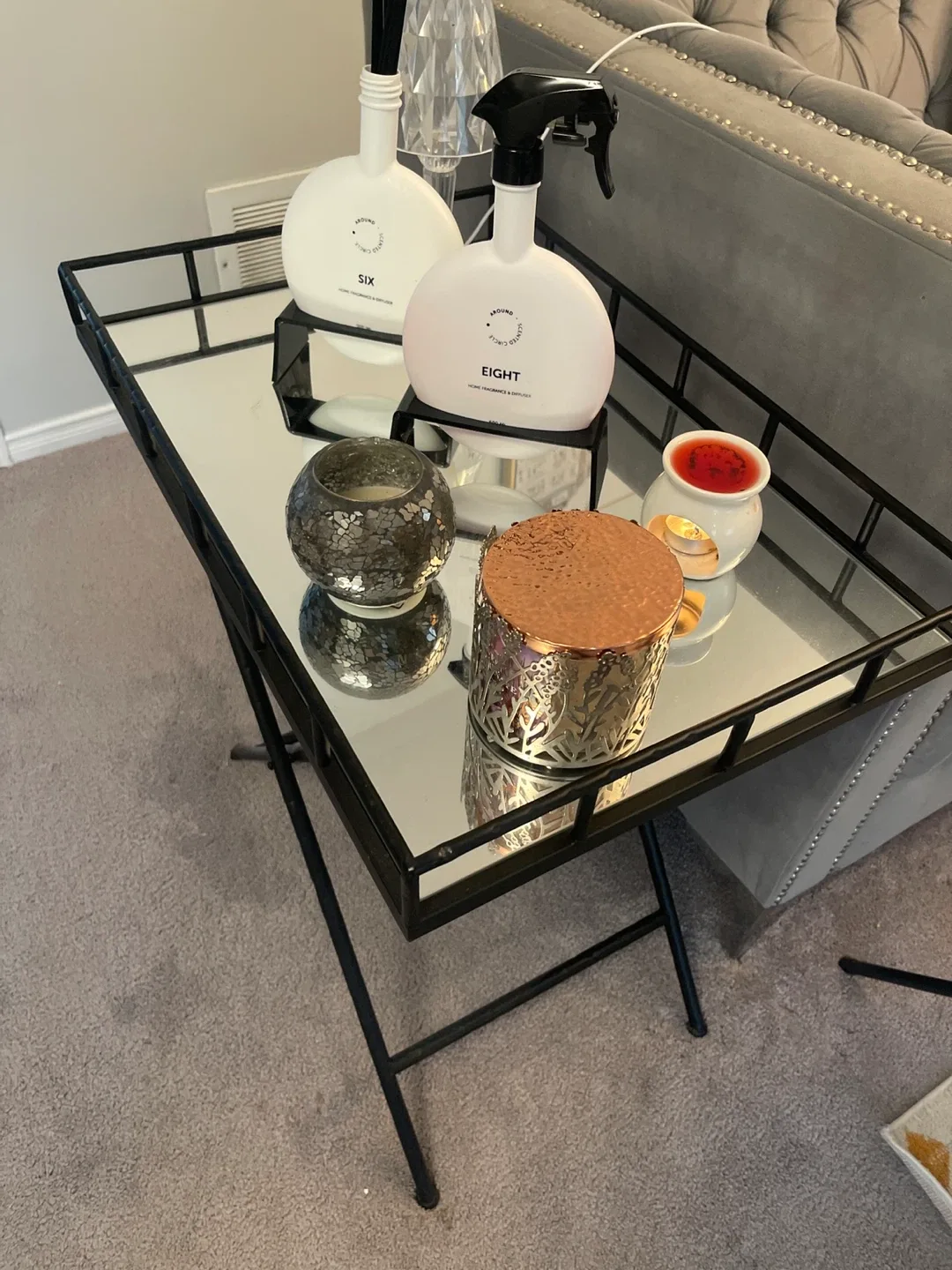 Black Folding Serving Bar Cart image indicator(2)