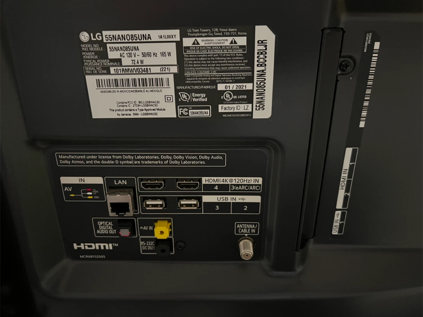 LG 55NANO85UNA 55" NanoCell 4K TV - photo 3