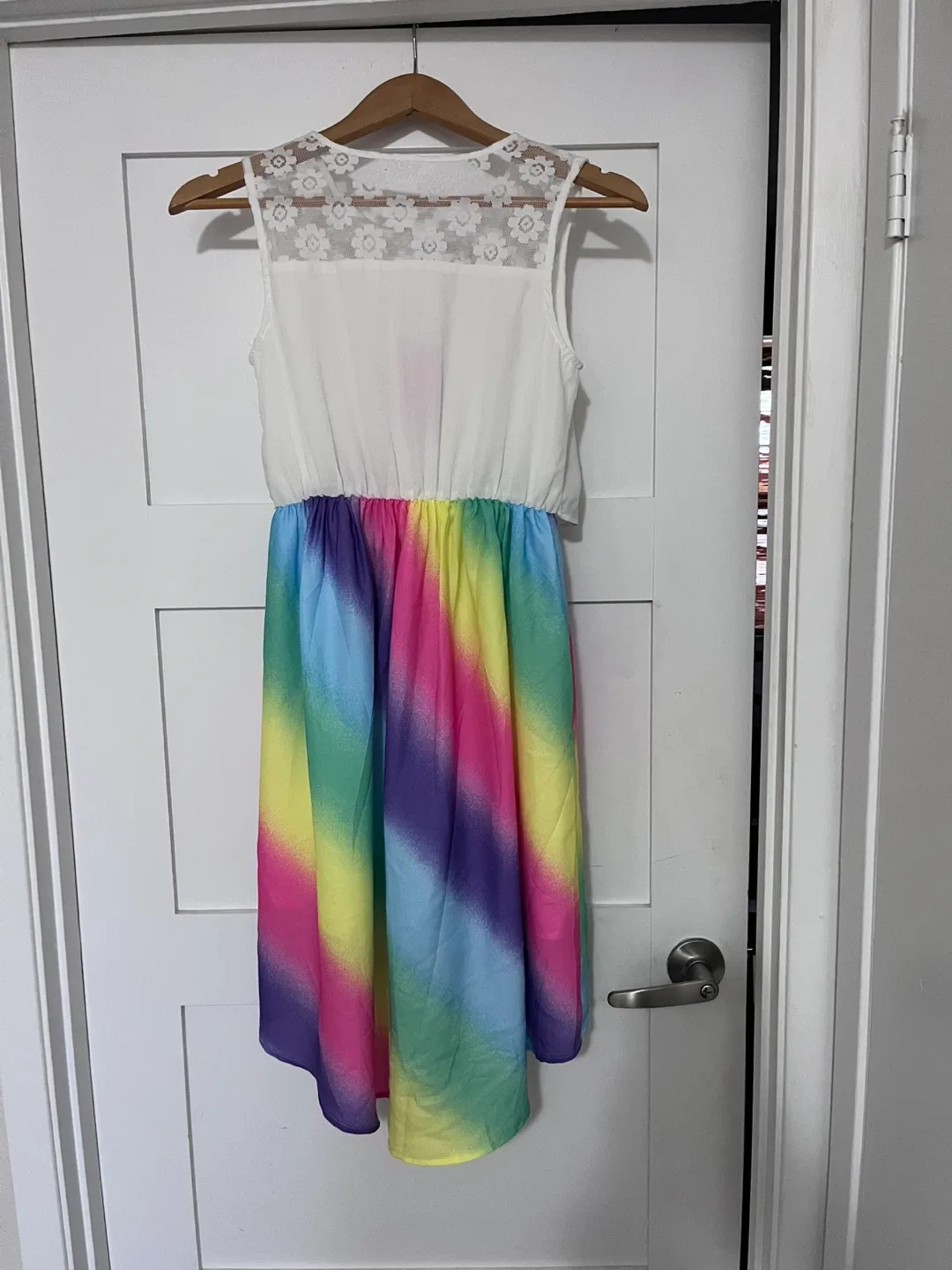 Sunny Fashion Rainbow Dress - Size 12