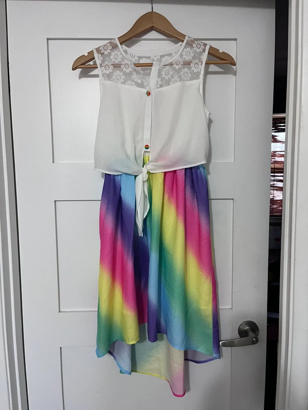 Sunny Fashion Rainbow Dress - Size 12 image indicator(2)