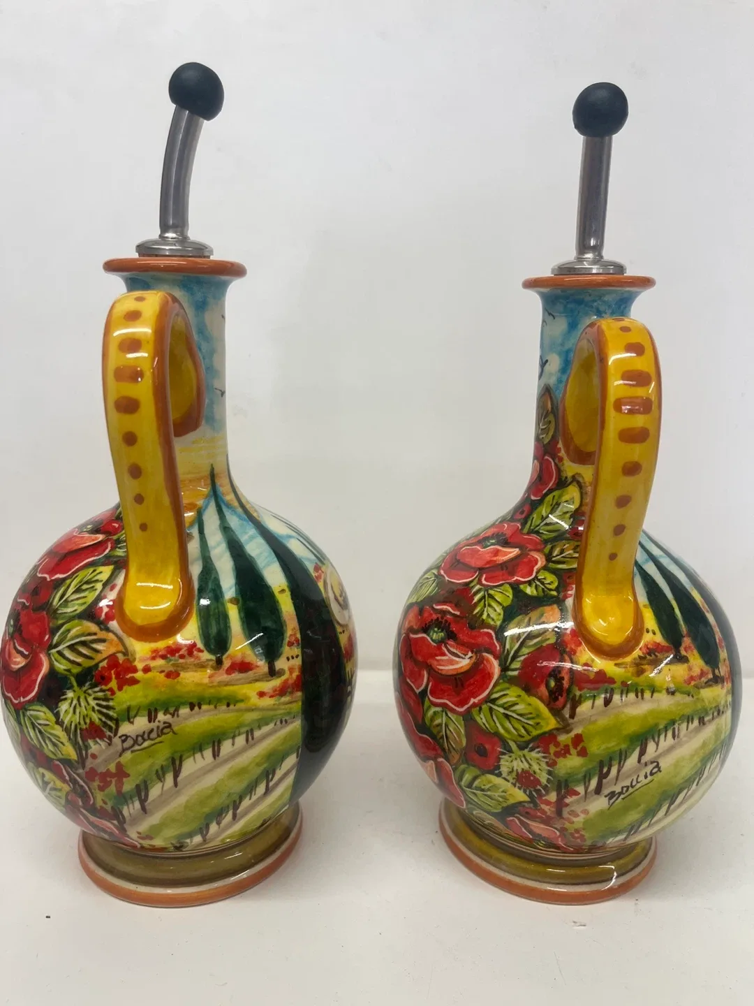 Piccadilly Italian Ceramic Oil/Vinegar Cruets image indicator(3)
