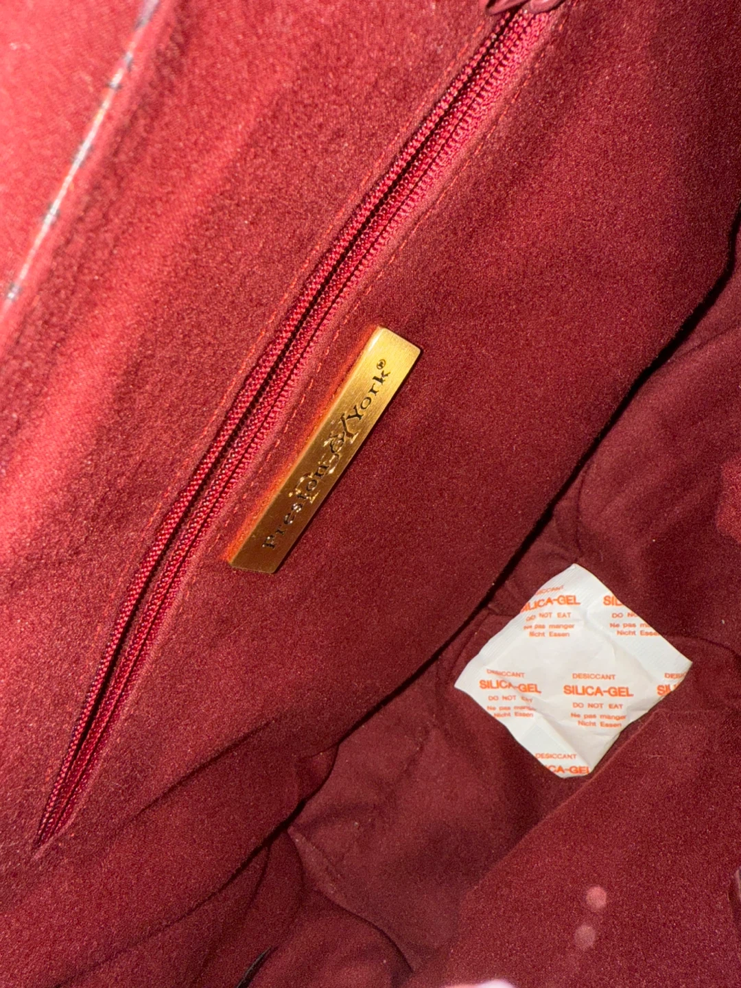 Preston & York Red Leather Croc Embossed Satchel - photo 5