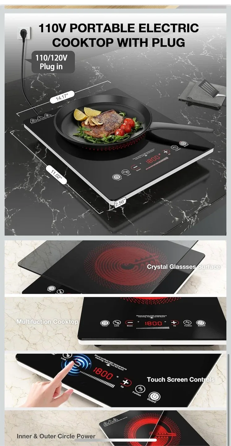 VBGK Portable Electric Cooktop - Single Burner image indicator(5)