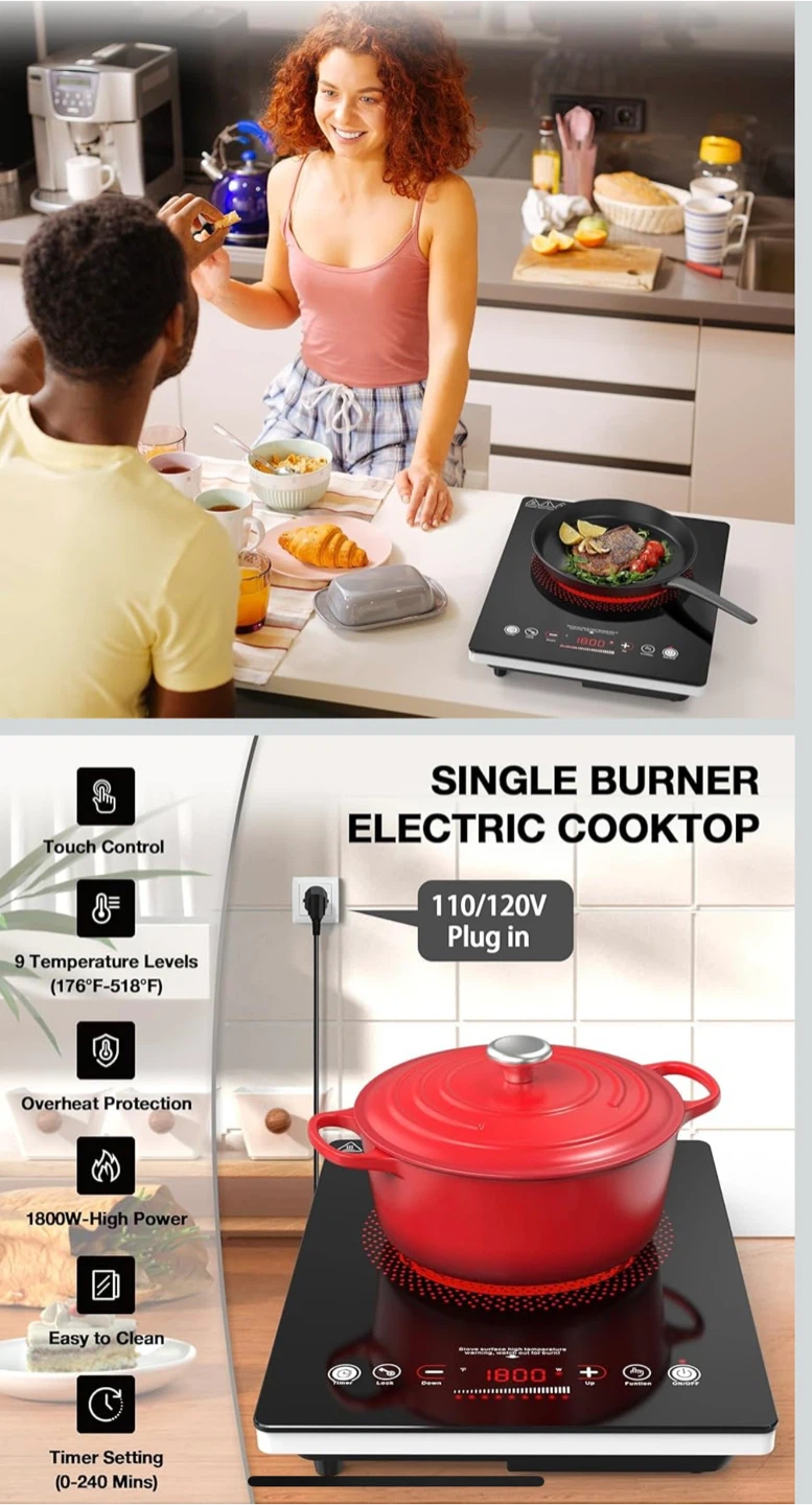 VBGK Portable Electric Cooktop - Single Burner - photo 2