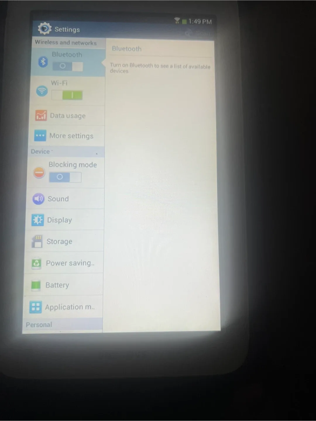 For sale Samsung Galaxy Tab 8 gb and power cord image indicator(7)