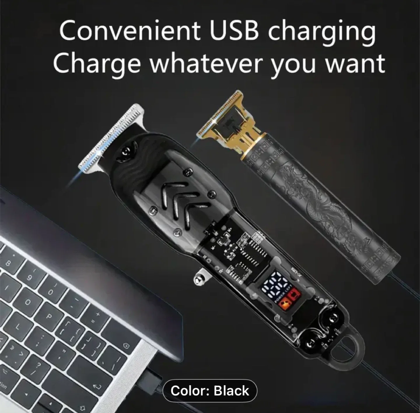 2pcs Cordless Hair Clipper & Beard Trimmer Set image indicator(3)