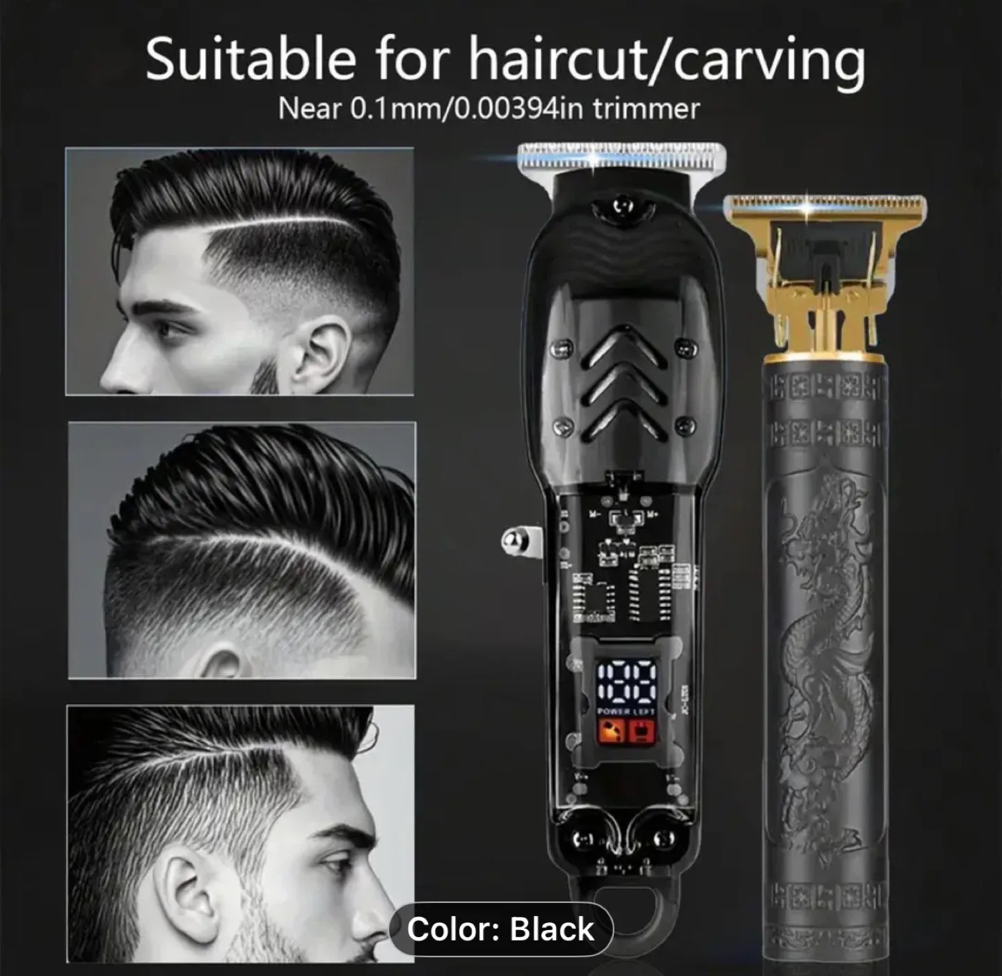 2pcs Cordless Hair Clipper & Beard Trimmer Set image indicator(2)