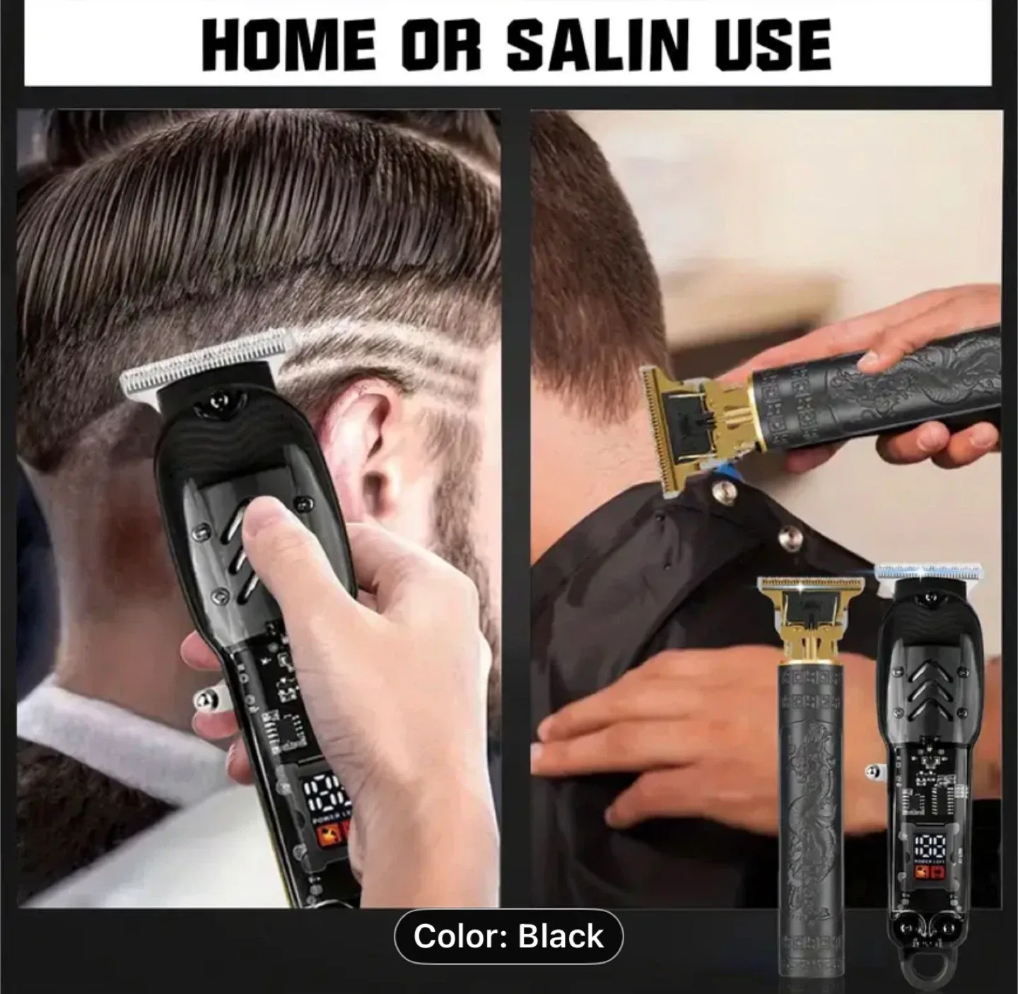 2pcs Cordless Hair Clipper & Beard Trimmer Set image indicator(7)