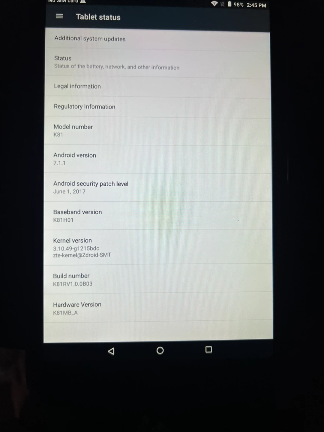 For sale ZTE table 8gb with power cord - photo 2