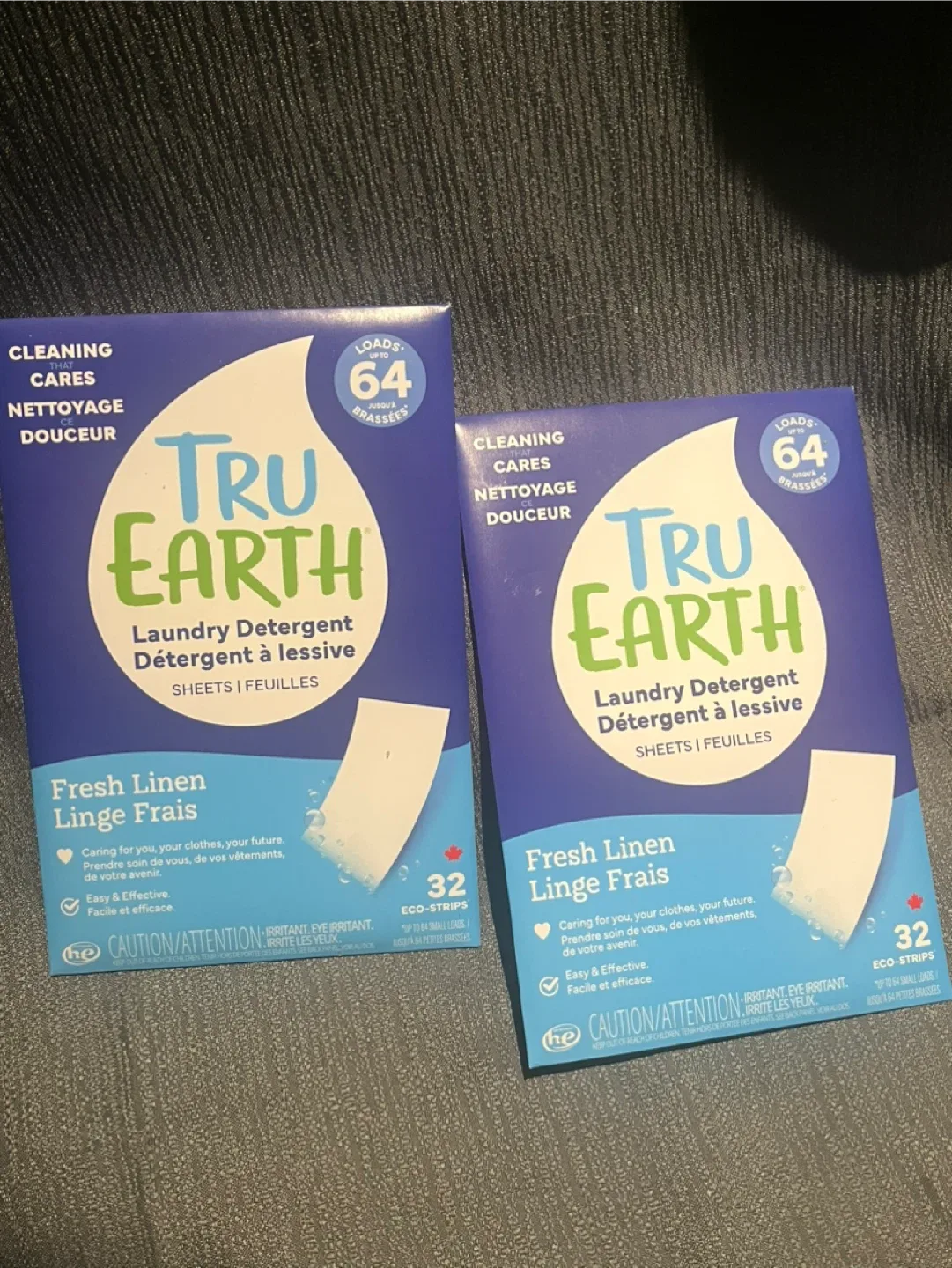 Tru Earth Laundry Detergent Sheets - Fresh Linen (2 Boxes)